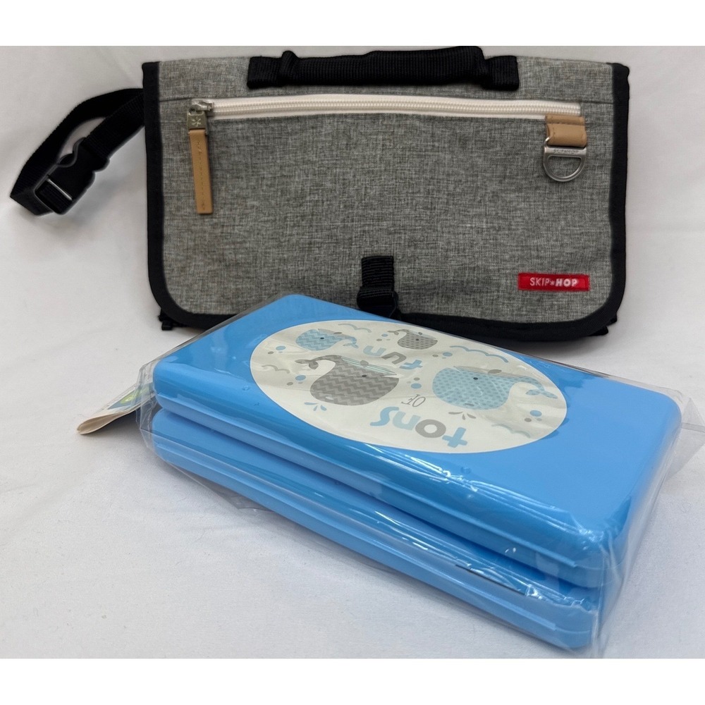 Skip Hop Pronto Changing Pad Playtex‎ Wipe Cases Bundle Gray Blue (Read)